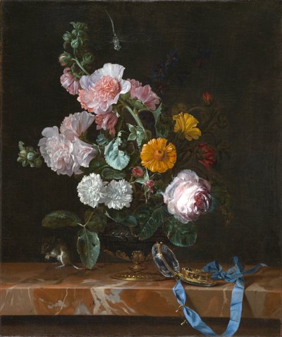 Vanitas Flower Still Life by Willem van Aelst